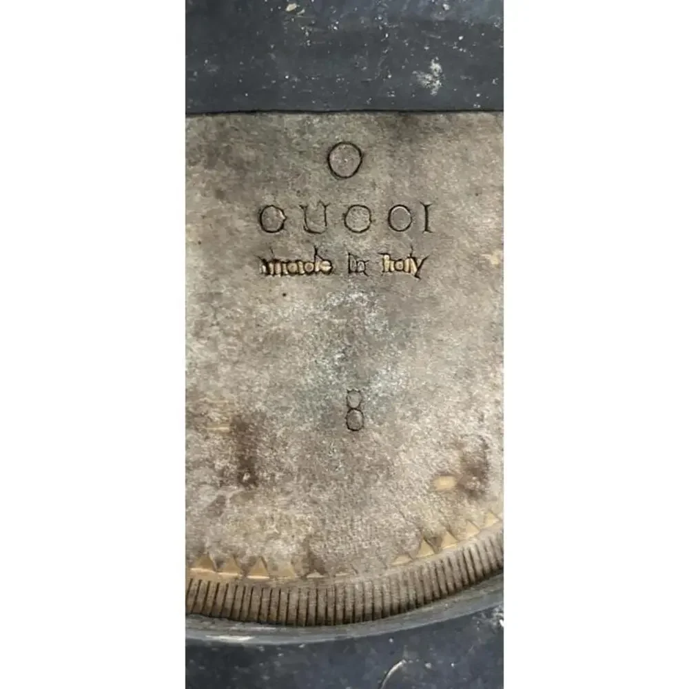 Gucci Brown Leather Chelsea Boots with Black Elastic Side 8 - Picture 4 of 6
